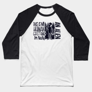 Alien Quote Silhouette Baseball T-Shirt